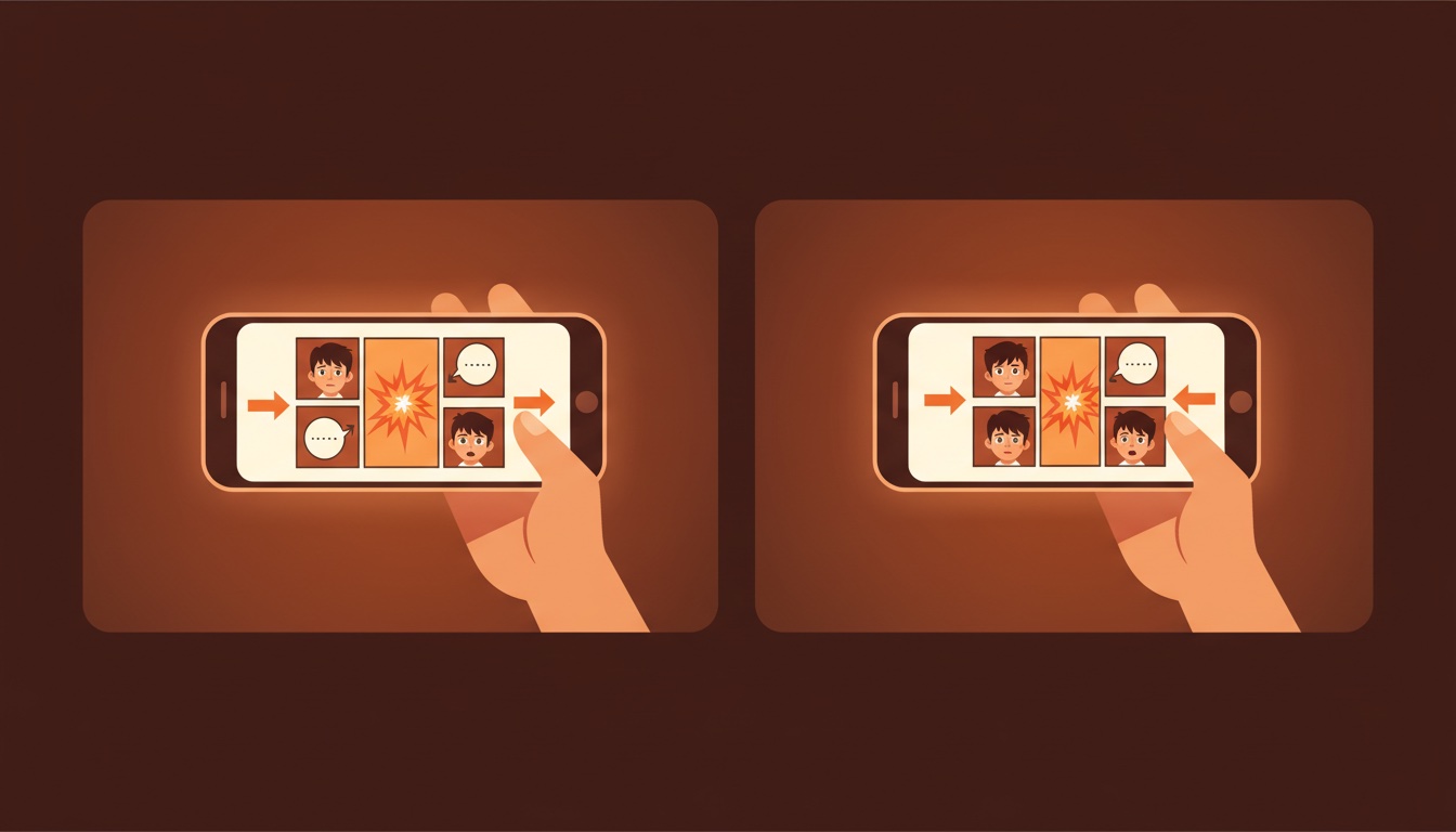 Comparison of left-to-right vs right-to-left manga reading